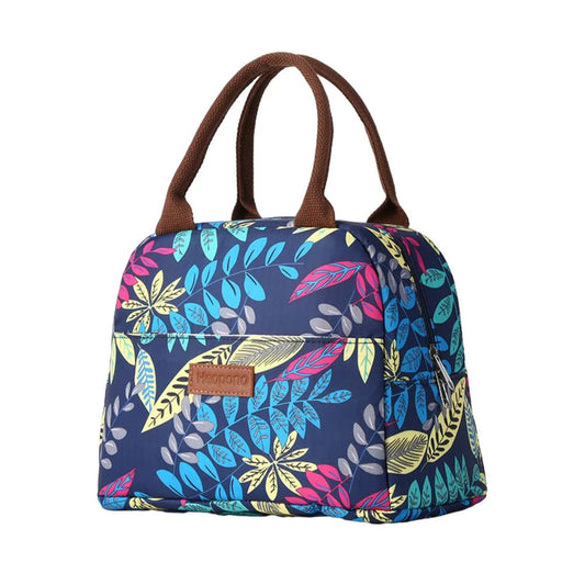 Flowers Insulated Lunch Bag